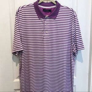 Purple Striped Nautica Golf Polo